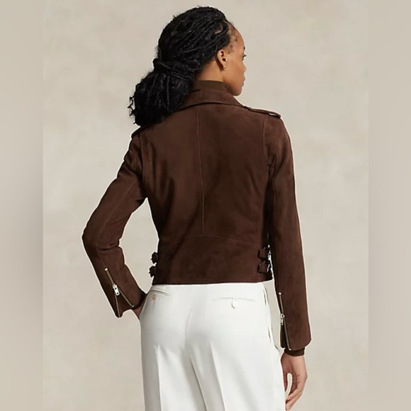 Polo Ralph Lauren Suede Moto Jacket - Picture 3 of 11